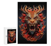 300 PCS Rompecabezas Chinese Dragon 1 Art Rompecabezas para Adultos Juegos Divertidos Decoración Perfecta Cumpleaños Y Navidad 300 PCS