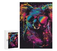 300 PCS Rompecabezas Colorful Koala Art Print-1 Rompecabezas para Adultos Juguetes Antiestrés Vacaciones En Casa Matar El Tiempo Interacción Entre Padres E Hijos 300 PCS