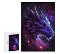 300 PCS Rompecabezas Cosmic Dragon Art Print-18 Rompecabezas para Adultos Juguetes Antiestrés Vacaciones En Casa Matar El Tiempo Interacción Entre Padres E Hijos 300 PCS