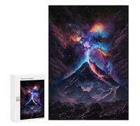 300 PCS Rompecabezas Cosmic Mountain Landscape Rompecabezas para Adultos Juguetes Antiestrés Vacaciones En Casa Matar El Tiempo Interacción Entre Padres E Hijos 300 PCS