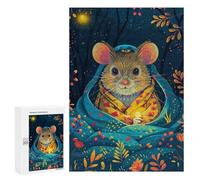 300 PCS Rompecabezas Cozy Mouse in Forest Rompecabezas para Adultos Alivia El Estrés Interacción Entre Padres E Hijos Cumpleaños Y Navidad 300 PCS
