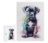 300 PCS Rompecabezas Cute Baby Cane Corso Puppy Rompecabezas para Adultos Juegos Divertidos Decoración Perfecta Cumpleaños Y Navidad 300 PCS