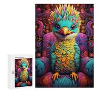 300 PCS Rompecabezas De Piezas para Adolescentes Colorful Fantasy Bird Throne Rompecabezas para Adultos Juego Familiar Análisis Y Desafío Educativo De Lógica 300 PCS