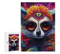 300 PCS Rompecabezas De Piezas para Adolescentes Colorful Fox Portrait-16 Rompecabezas para Adultos Juego Familiar Análisis Y Desafío Educativo De Lógica 300 PCS