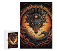 300 PCS Rompecabezas De Piezas para Adolescentes Dragon'S Fiery Majesty Rompecabezas para Adultos Juego Familiar Análisis Y Desafío Educativo De Lógica 300 PCS