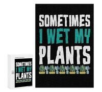 300 PCS Rompecabezas De Piezas para Adolescentes Sometimes I Wet My Plants Rompecabezas para Adolescentes Juegos Familiares Análisis Y Desafío Educativo De Lógica 300 PCS