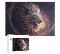 300 PCS Rompecabezas De Piezas para Adultos Digital Art Lion's Majesty Rompecabezas para Adultos Juguetes Antiestrés Análisis Y Lógica Desafiante De Completar 300 PCS
