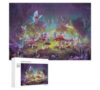 300 PCS Rompecabezas De Piezas para Adultos Enchanted Mushroom Grove Rompecabezas para Adultos Juguetes Antiestrés Análisis Y Lógica Desafiante De Completar 300 PCS