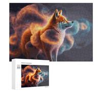 300 PCS Rompecabezas De Piezas para Adultos Magical Fox in Cosmic Clouds Rompecabezas para Adultos Juguetes Antiestrés Análisis Y Lógica Desafiante De Completar 300 PCS