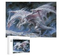 300 PCS Rompecabezas De Piezas para Adultos Snowy Mountain Dragon Artwork Rompecabezas para Adultos Juguetes Antiestrés Análisis Y Lógica Desafiante De Completar 300 PCS