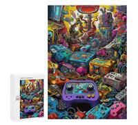 300 PCS Rompecabezas De Piezas para Adultos Video Game Odyssey -9 Rompecabezas para Adultos Juguetes Antiestrés Análisis Y Lógica Desafiante De Completar 300 PCS
