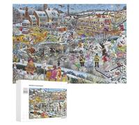 300 PCS Rompecabezas De Piezas para Adultos Winter Wonderland Scene Rompecabezas para Adultos Juguetes Antiestrés Análisis Y Lógica Desafiante De Completar 300 PCS