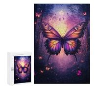 300 PCS Rompecabezas Enchanted Butterfly Forest Rompecabezas para Adultos Alivia El Estrés Interacción Entre Padres E Hijos Cumpleaños Y Navidad 300 PCS