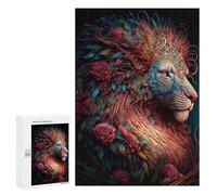 300 PCS Rompecabezas Fantasy Lion Art Print-1 Rompecabezas para Adolescentes, Divertidos Y con Humor. Cada Pieza Es Única: Juguetes Educativos De Aprendizaje 300 PCS