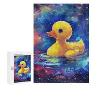 300 PCS Rompecabezas Fantasy Rubber Duck Painting Rompecabezas para Adultos Juguetes Antiestrés Vacaciones En Casa Matar El Tiempo Interacción Entre Padres E Hijos 300 PCS