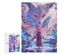 300 PCS Rompecabezas Fox Spirit in Cherry Blossom Forest Rompecabezas para Adolescentes, Divertidos Y con Humor. Cada Pieza Es Única: Juguetes Educativos De Aprendizaje 300 PCS