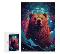 300 PCS Rompecabezas Galactic Bear Majesty -1 Rompecabezas para Adultos Juguetes Antiestrés Vacaciones En Casa Matar El Tiempo Interacción Entre Padres E Hijos 300 PCS