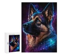 300 PCS Rompecabezas Galactic Dog Portrait -5 Rompecabezas para Adultos Juguetes Antiestrés Vacaciones En Casa Matar El Tiempo Interacción Entre Padres E Hijos 300 PCS