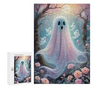 300 PCS Rompecabezas Ghostly Garden Fantasy Rompecabezas para Adultos Juguetes Antiestrés Vacaciones En Casa Matar El Tiempo Interacción Entre Padres E Hijos 300 PCS