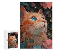 300 PCS Rompecabezas Glowing Garden Cat-1 Rompecabezas para Adultos Alivia El Estrés Interacción Entre Padres E Hijos Cumpleaños Y Navidad 300 PCS