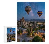 300 PCS Rompecabezas Hot Air Balloons Over Cappadocia -3 Rompecabezas para Adolescentes, Divertidos Y con Humor. Cada Pieza Es Única: Juguetes Educativos De Aprendizaje 300 PCS