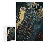 300 PCS Rompecabezas Metallic Jellyfish Rompecabezas para Adolescentes. Corte De Precisión. Actividades Divertidas En Casa. Juego Desafiante Y Juego En Familia. 300 PCS