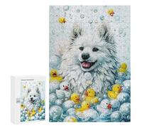 300 PCS Rompecabezas para Adolescentes A American Eskimo Dog Rompecabezas para Adultos Juegos Relajantes Que Mejoran La Memoria Actividades Divertidas En Casa 300 PCS