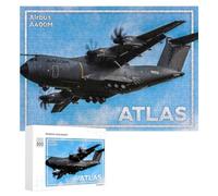 300 PCS Rompecabezas para Adolescentes A400M Atlas Cargo Aircraft Rompecabezas para Adultos Juego Práctico Difícil Difícil Único Cumpleaños Y Regalos 300 PCS