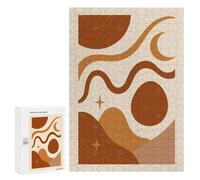 300 PCS Rompecabezas Para Adolescentes Abstract Celestial Landscape - Surreal Night Sky And Dreamy Nature Wall Art Rompecabezas Para Adultos Juego Práctico Difícil Interacción Entre Padres E Hijos 300