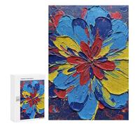 300 PCS Rompecabezas para Adolescentes Abstract Floral Painting with Bold Colors Rompecabezas para Adultos Juegos Divertidos Regalo De Cumpleaños Cumpleaños Y Navidad 300 PCS