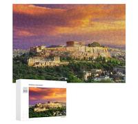 300 PCS Rompecabezas para Adolescentes Acropolis of Athens Ancient Wonders at Sunset Rompecabezas para Adultos Juguetes Antiestrés Regalo De Cumpleaños Regalo De Cumpleaños, Regalos, 300 PCS