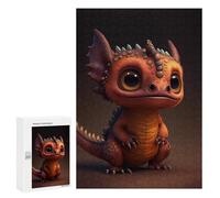 300 PCS Rompecabezas para Adolescentes Adorable Baby Dragon Artwork Rompecabezas para Adultos Juegos Familiares Desafío Difícil Ayuda A Ejercitar El Cerebro 300 PCS