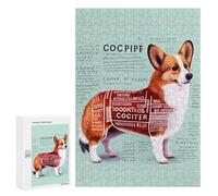 300 PCS Rompecabezas para Adolescentes Anatomy of A Welsh Corgi Rompecabezas Juegos Relajantes Desafío Difícil Desafiante De Completar 300 PCS