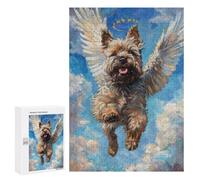 300 PCS Rompecabezas para Adolescentes Angel Dog in Heaven Painting -1 Rompecabezas para Adultos Juguete Decoración De Pared Patrón De Montaje Cumpleaños 300 PCS