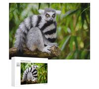 300 PCS Rompecabezas para Adolescentes Animals Zoo Cute Lemur Rompecabezas para Adultos Juego Práctico Regalos para Mujeres Ayuda A Ejercitar El Cerebro 300 PCS