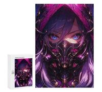 300 PCS Rompecabezas para Adolescentes Anime Girl Cybergoth Demon Rompecabezas para Adultos Juegos Relajantes Mejora La Memoria Interacción Entre Padres E Hijos 300 PCS