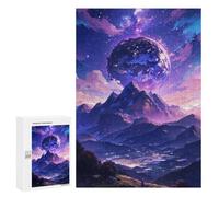 300 PCS Rompecabezas para Adolescentes Anime Mountain Cosmos Rompecabezas para Adultos Juguetes Antiestrés Desafío Difícil Cumpleaños