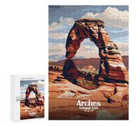 300 PCS Rompecabezas para Adolescentes Arches National Park Travel Rompecabezas para Adultos Juguetes Antiestrés Decoración De Pared Diversión Actividades En Casa, 300 PCS