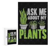 300 PCS Rompecabezas para Adolescentes Ask Me About My Plants Rompecabezas para Adultos Juguetes Antiestrés Análisis Y Lógica Interacción Entre Padres E Hijos 300 PCS