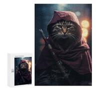 300 PCS Rompecabezas para Adolescentes Assasins Creed Ninja Cat Juegos Familiares De Rompecabezas para Adultos Que Mejoran La Memoria Ayudan A Ejercitar El Cerebro 300 PCS