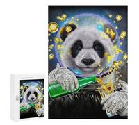 300 PCS Rompecabezas para Adolescentes Astronaut Giant Panda Rompecabezas para Adultos Juegos Familiares Mejora La Memoria Regalos para Amigos Y Familiares 300 PCS