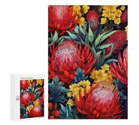 300 PCS Rompecabezas para Adolescentes Australian Native Flowers Rompecabezas para Adultos Juego Práctico Difícil Interacción Entre Padres E Hijos 300 PCS