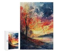 300 PCS Rompecabezas para Adolescentes Autumn Vista Juegos Familiares De Rompecabezas para Adultos Que Mejoran La Memoria Ayudan A Ejercitar El Cerebro 300 PCS