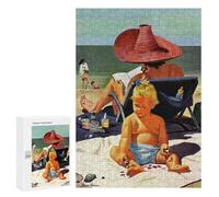 300 PCS Rompecabezas para Adolescentes Baby on The Beach Rompecabezas para Adultos Juguetes Antiestrés Desafío Difícil Cumpleaños