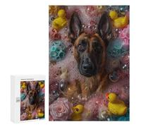 300 PCS Rompecabezas para Adolescentes Belgian Malinois Dog Rompecabezas para Adolescentes Juegos Divertidos Análisis Y Lógica Cumpleaños 300 PCS