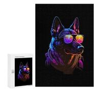 300 PCS Rompecabezas para Adolescentes Belgian Malinois Rompecabezas para Adultos Juegos Familiares Mejora La Memoria Regalos para Amigos Y Familiares 300 PCS