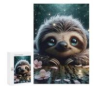 300 PCS Rompecabezas para Adolescentes Blissful Smiling Sloth Rompecabezas para Adultos Juegos Familiares Mejora La Memoria Regalos para Amigos Y Familiares 300 PCS