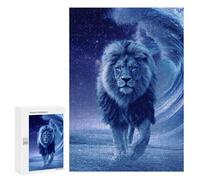 300 PCS Rompecabezas para Adolescentes Blue Lion Wallpaper Rompecabezas para Adolescentes Difíciles Cada Pieza Es Única - Regalo De Cumpleaños, Regalos, 300 PCS