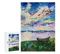 300 PCS Rompecabezas para Adolescentes Boat on The Lake Rompecabezas para Adolescentes para Mejorar La Memoria Cada Pieza Es Única - Regalos Y Cumpleaños Únicos 300 PCS