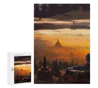 300 PCS Rompecabezas para Adolescentes Borobudur Temple Juegos Familiares De Rompecabezas para Adultos Que Mejoran La Memoria Ayudan A Ejercitar El Cerebro 300 PCS